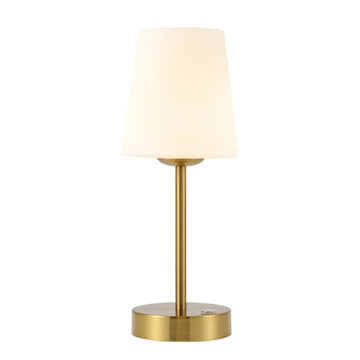 Carson 12.75" Modern Minimalist Iron Rechargeable Integrated LED Table Lamp - JONATHAN Y